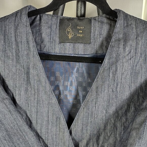 Salon De Magni Blue Blazer (Denim) Jacket See Pictures For Size Estimate - Picture 2 of 14